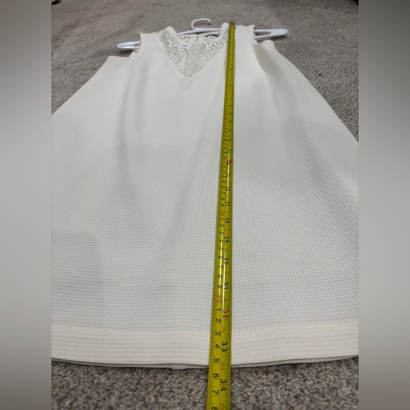 Rebecca Minkoff Women's Vallory Pique Shift Dress‎ Cream Ivory Size XS - Picture 5 of 8